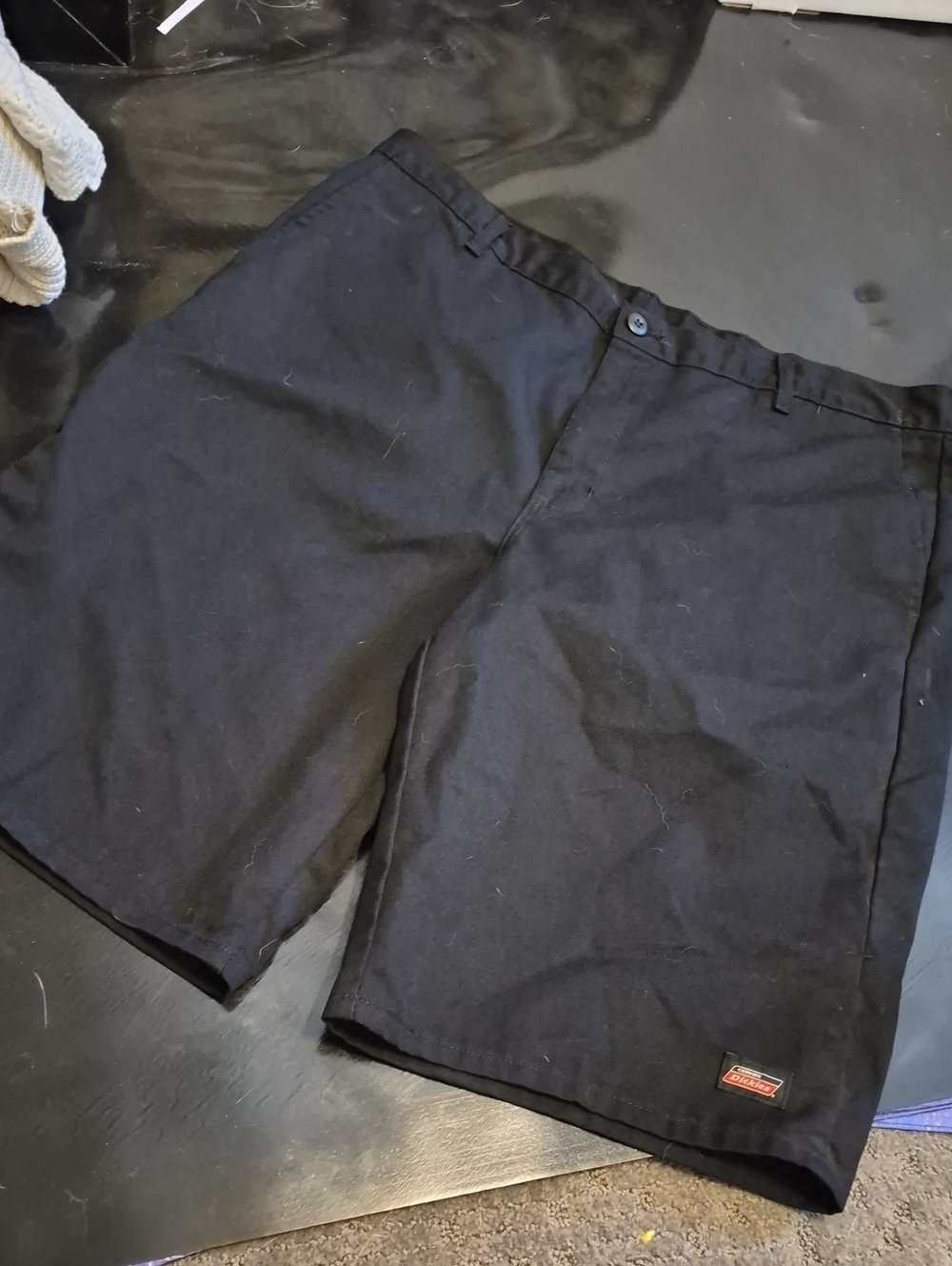 Dickies Black Flat Front Men's Work Shorts